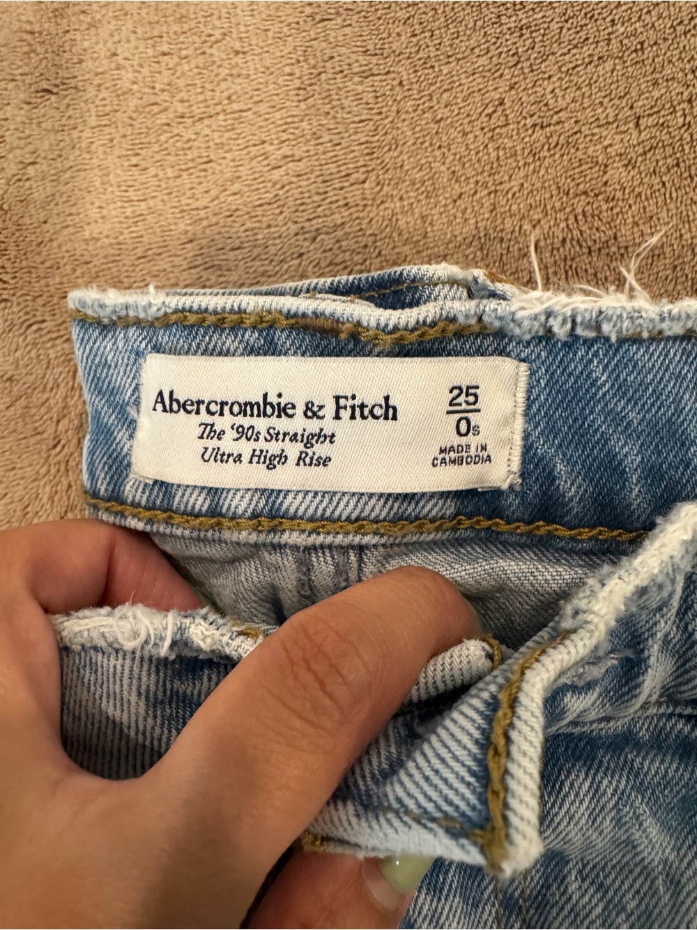 Abercrombie & Fitch 90s High Rise Straight Jeans - Picture 2 of 2